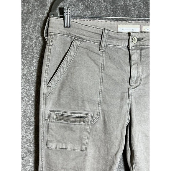 Anthropologie Hei Hei Jeans Womens Size 30 Stretch Gray Straight Leg Mid Rise - Picture 5 of 11